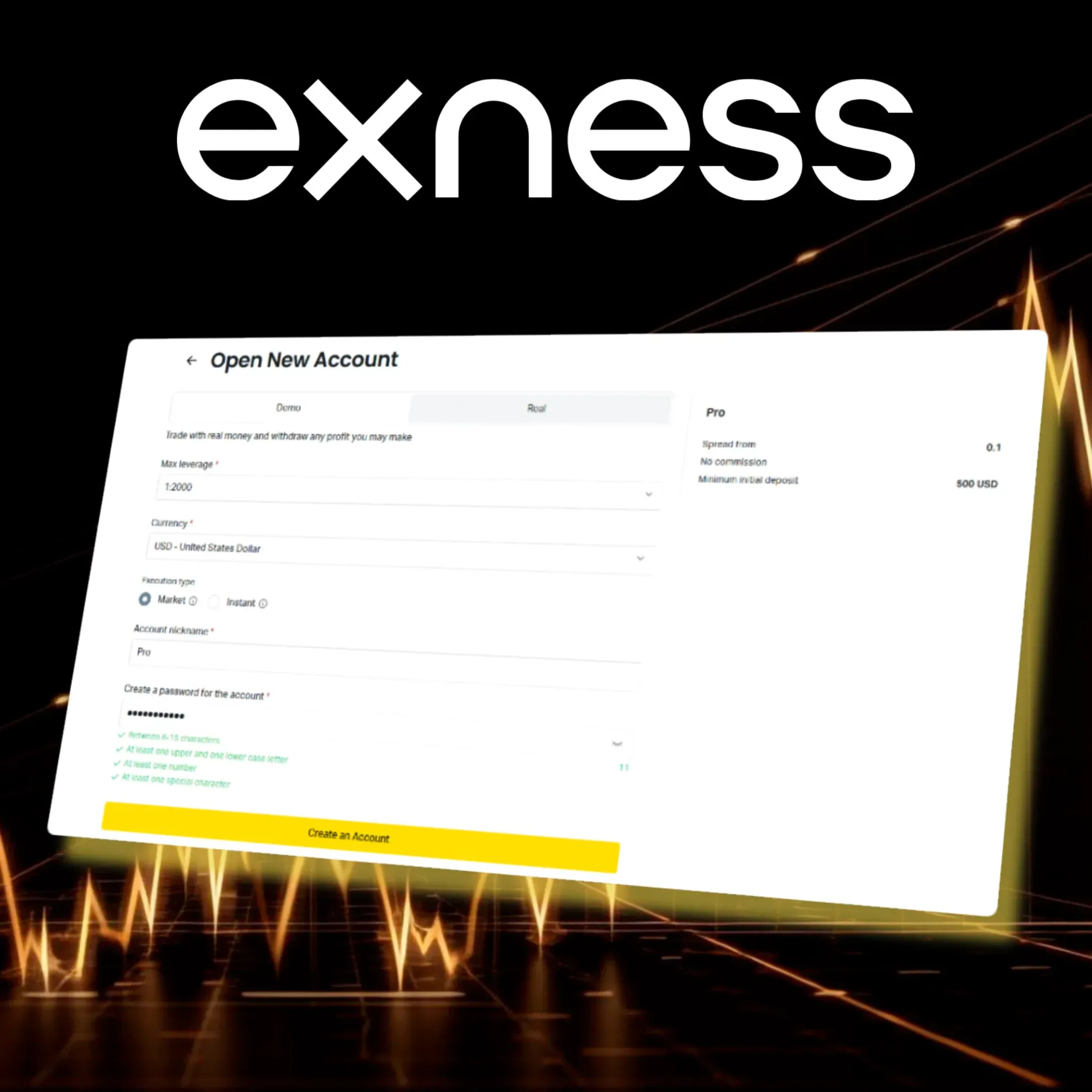 Open Exness Account